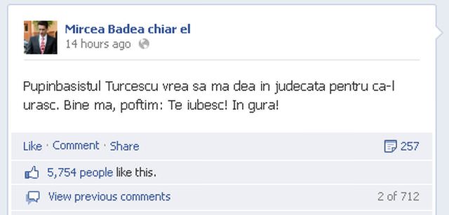 badea mesaj