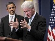 Barack Obama a fost desemnat oficial de Bill Clinton, candidat la presedintie din partea Partidului Democrat