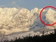 IMAGINE INCREDIBILA! Chipul lui Einstein, in Alpii Austrieci! FOTO