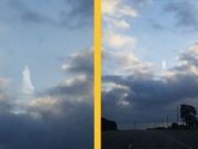 FOTOGRAFIA care il ilustreaza pe Iisus intre nori a facut inconjurul lumii!
