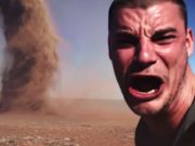 Si-a propus si a reusit! Cel mai periculos SELFIE, alaturi de o…tornada! VIDEO