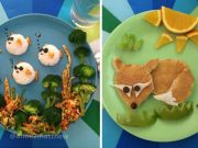 IMAGINI CREATIVE cu o mama care se trezeste dimineata pentru a pregati micul dejun ARTISTIC pentru copiii sai!
