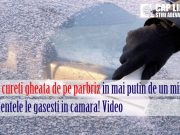 Cum sa cureti gheata de pe parbriz in mai putin de un minut! Ingredientele le gasesti in camara! Video